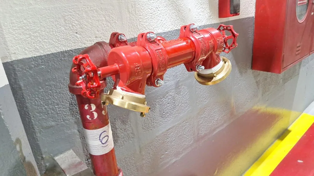Barrilete de recalque de incêndio